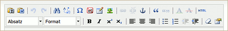 Beispiel 3: Angepasste TinyMCE-Buttonleiste in MODx Evolution 1.0.4